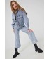 Kurtka Answear Lab kurtka jeansowa damska przejściowa oversize