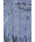 Kurtka Answear Lab kurtka jeansowa damska przejściowa oversize