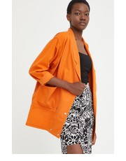 Kurtka kurtka damska kolor pomarańczowy przejściowa oversize - Answear.com Answear Lab