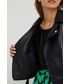 Kurtka Answear Lab ramoneska damska kolor czarny przejściowa oversize