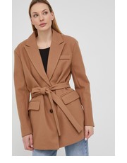 Płaszcz Płaszcz damski kolor brązowy przejściowy - Answear.com Answear Lab