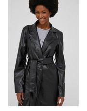 Płaszcz płaszcz damski kolor czarny przejściowy niezapinany - Answear.com Answear Lab