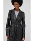 Płaszcz Answear Lab płaszcz damski kolor czarny przejściowy niezapinany
