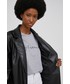 Płaszcz Answear Lab płaszcz damski kolor czarny przejściowy niezapinany