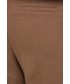 Spodnie Answear Lab Spodnie bawełniane damskie kolor brązowy szerokie high waist