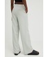 Spodnie Answear Lab spodnie damskie kolor turkusowy szerokie high waist