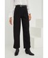 Spodnie Answear Lab spodnie damskie kolor czarny szerokie high waist
