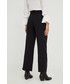 Spodnie Answear Lab spodnie damskie kolor czarny szerokie high waist