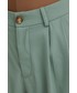 Spodnie Answear Lab spodnie damskie kolor turkusowy szerokie high waist