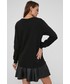 Sukienka Answear Lab Sukienka bawełniana kolor czarny mini rozkloszowana