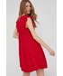 Sukienka Answear Lab sukienka kolor czerwony mini rozkloszowana