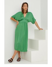 Sukienka sukienka kolor zielony maxi rozkloszowana - Answear.com Answear Lab
