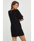 Sukienka Answear Lab sukienka bawełniana kolor czarny mini dopasowana