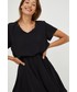 Sukienka Answear Lab sukienka kolor czarny mini rozkloszowana