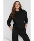 Bluza Answear Lab bluza damska kolor czarny z kapturem gładka