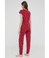Piżama Answear Lab komplet piżamowy kolor czerwony