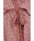 Piżama Answear Lab szlafrok kolor czerwony