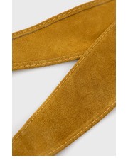 Pasek pasek zamszowy damski kolor żółty - Answear.com Answear Lab