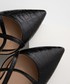Balerinki Answear Lab baleriny kolor czarny z odkrytą piętą