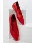 Balerinki Answear Lab baleriny skórzane kolor czerwony