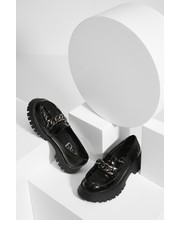 Mokasyny mokasyny skórzane damskie kolor czarny na platformie - Answear.com Answear Lab