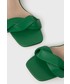 Sandały na obcasie Answear Lab sandały kolor zielony