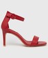 Sandały na obcasie Answear Lab sandały damskie kolor czerwony