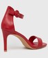 Sandały na obcasie Answear Lab sandały damskie kolor czerwony