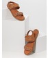 Sandały Answear Lab sandały skórzane damskie kolor brązowy