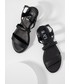 Sandały Answear Lab sandały skórzane damskie kolor czarny