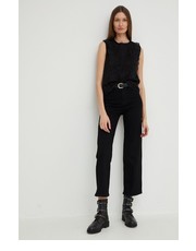 Jeansy jeansy damskie kolor czarny high waist - Answear.com Answear Lab
