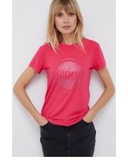 Bluzka t-shirt damski kolor różowy - Answear.com Colmar