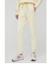 Spodnie spodnie damskie kolor żółty gładkie - Answear.com Bomboogie