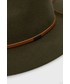 Kapelusz Brixton kapelusz wełniany kolor zielony wełniany