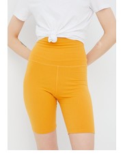 Spodnie szorty damskie kolor żółty gładkie high waist - Answear.com Brixton