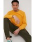 Bluza męska Brixton bluza bawełniana męska kolor pomarańczowy gładka