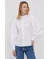 Koszula Max&Co. MAX&Co. Koszula bawełniana damska kolor biały slim ze stójką