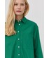 Koszula Max&Co. MAX&Co. koszula bawełniana damska kolor zielony relaxed z kołnierzykiem klasycznym