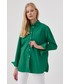 Koszula Max&Co. MAX&Co. koszula bawełniana damska kolor zielony relaxed z kołnierzykiem klasycznym