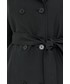 Płaszcz Max&Co. MAX&Co. płaszcz damski kolor czarny przejściowy dwurzędowy