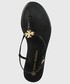 Sandały Tory Burch sandały skórzane Capri damskie kolor czarny