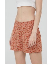 Spodnie szorty damskie kolor pomarańczowy wzorzyste high waist - Answear.com Protest