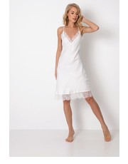 Piżama koszula nocna damska kolor biały satynowa - Answear.com Aruelle