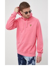 Bluza męska bluza męska kolor różowy z kapturem gładka - Answear.com Lyle & Scott