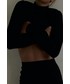 Spódnica Muuv. spódnica Ribbed High kolor czarny midi ołówkowa