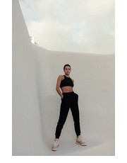 Spodnie spodnie damskie kolor czarny gładkie - Answear.com Muuv.