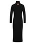 Sukienka Muuv. sukienka Cotton Rib kolor czarny midi dopasowana