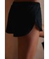 Piżama Muuv. szorty piżamowe Saute damskie kolor czarny bawełniane