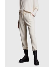 Spodnie AllSaints Spodnie damskie kolor biały gładkie - Answear.com Allsaints