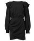 Sukienka Allsaints AllSaints Sukienka Elodie kolor czarny mini prosta